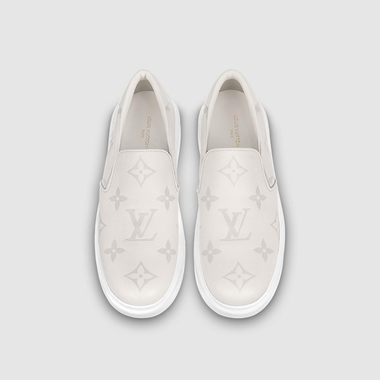 Giày Louis Vuitton Beverly Hills Slip On Nam Trắng